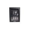Salvinelli TWIST rozsdamentes evőeszköz készlet 24 r. 1,8 mm (FEKETE doboz