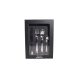 Salvinelli TWIST rozsdamentes evőeszköz készlet 24 r. 1,8 mm (FEKETE doboz