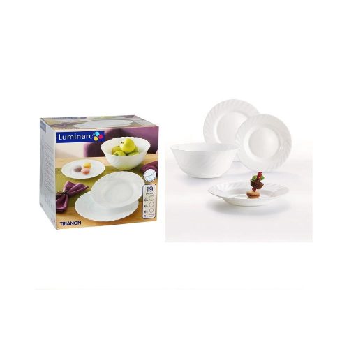 ARC OPÁL fehér étkészlet (19 db-os)