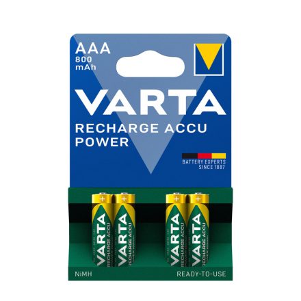 VARTA Akkumulátor POWER R2U Mikró 800mAh AAA B4