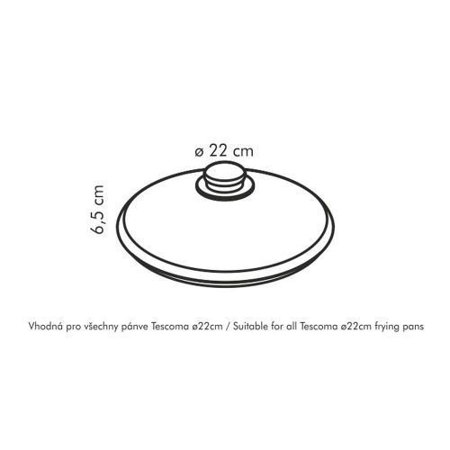 Tescoma UNICOVER üvegfedő ø 22 cm