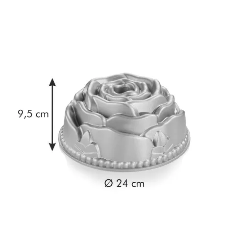 Tescoma DELÍCIA Magas kuglóf forma ø 24 cm, rózsa