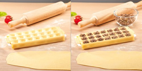 Tescoma DELÍCIA négyzet alakú ravioliforma, 21 db