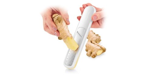 Tescoma HANDY X-sharp Fokhagyma- és gyömbérreszelő, áztatóval