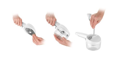 Tescoma HANDY forgófejes reszelő, 3 lemez