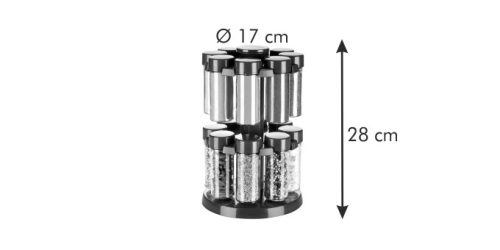 Tescoma SEASON fűszertartó forgatható állványon, 16 db, antracit