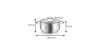 Tescoma HARMONY lábas fedővel ø 24 cm, 5,0 l
