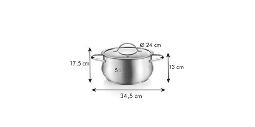 Tescoma HARMONY lábas fedővel ø 24 cm, 5,0 l