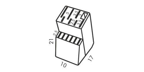 Tescoma WOODY késtartó, 13 késre és ollóra/élezőre