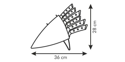 Tescoma AZZA késkészlet 6 késsel és tartóval