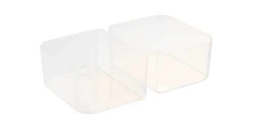 Tescoma FRESHBOX tárolódoboz 2 tálkával 1,2 l, téglalap alakú