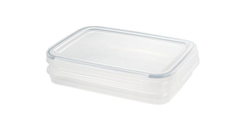 Tescoma FRESHBOX 1,0 l két szintes élelmiszertároló doboz, téglalap alakú