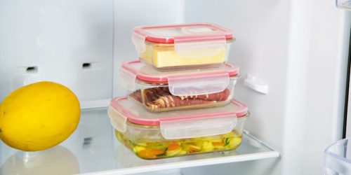 Tescoma FRESHBOX GLASS téglalap alakú ételtároló doboz, 0,4 l