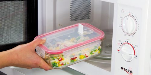 Tescoma FRESHBOX GLASS téglalap alakú ételtároló doboz, 0,4 l