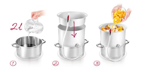 Tescoma DELLA CASA gyümölcs- és zöldségpréskészlet