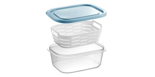 Tescoma 4FOOD tárolódoboz fagyasztóba kosárral 2,0 l