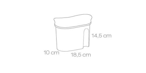 Tescoma 4FOOD ételtároló doboz 1,0 l