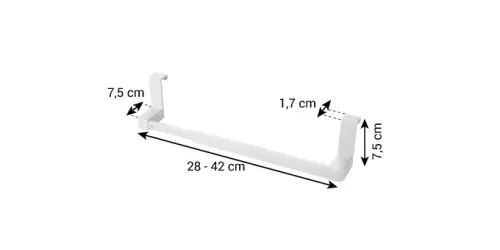 Tescoma FlexiSPACE felfüggeszthető, állítható léc 280 - 420 mm