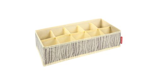 Tescoma FANCY HOME alsónemű- és zoknirendező 40 x 18 x 10 cm, krémszínű