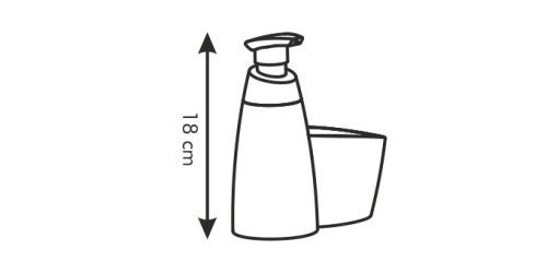 Tescoma CLEAN KIT mosogatószer-adagoló, 350 ml, szivacstartóval