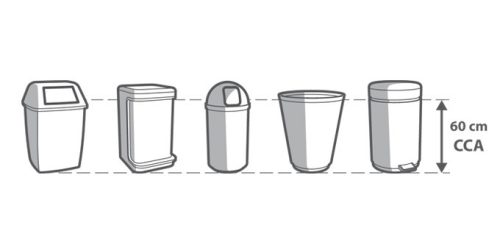 Tescoma CLEAN KIT összehúzható szemeteszsák 60 l, 15 db