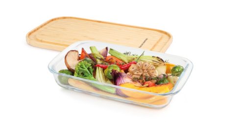 Tescoma ONLINE üveg sütőtál fedéllel 31 x 19 cm