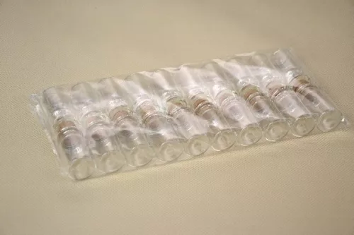 ÜVEGCSE PARAFA DUGÓVAL 2,2*4CM P20