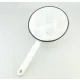 SZŰRŐ FEHÉR ZOMÁNC NYELES 18 CM