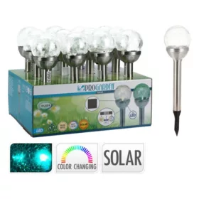 SOLAR LÁMPA KERTI LESZÚRHATÓ 8X34CM