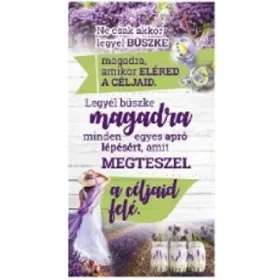 FALI TÁBLA LEVENDULÁS 26X48CM "LEGYÉL BÜSZKE"