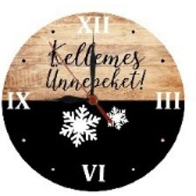 FALIÓRA-KARÁCSONYI DEKORÁCIÓ - KELLEMES UNNEPEKET! 28CM