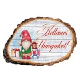   MÁGNES KARÁCSONYI DEKORÁCIÓVAL - KELLEMES UNNEPEKET 10X9CM