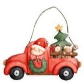 FÜGGŐ DEKORÁCIÓ - KARÁCSONYI DEKORÁCIÓ - 22X13CM