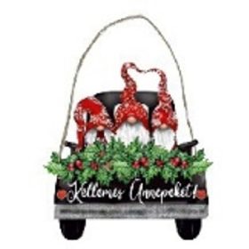 FÜGGŐ DEKORÁCIÓ - KELLEMES UNNEPEKET - 21X23CM