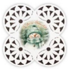 FA ALÁTÉT - 19X19CM - KELLEMES UNNEPEKET