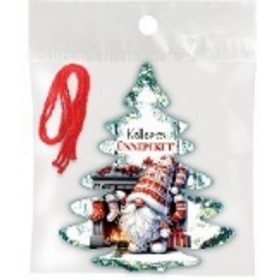 FA KARÁCSONYFA DÍSZ - 3DB - 9X11CM - KELLEMES UNNEPEKET