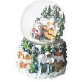 KARÁCSONYI HÓGÖMB 4,5X6X4,5CM