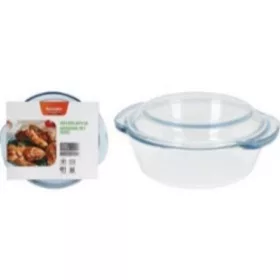 HŐÁLLÓ SÜTŐTÁL FEDŐVEL ÜVEG 1,5L 23,5X21,10CM