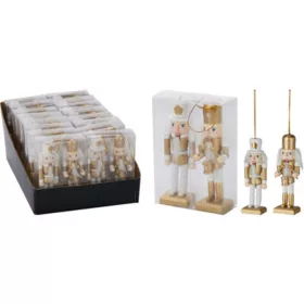 FÜGGŐ DÍSZ DIÓTÖRŐ POLIREZIN 4,5X3,5X12CM 2DB-OS