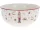 PORCELÁN TÁL, 500ML, 138X60MM, 380 GRAMM, DIÓTÖRŐ MATRICÁVAL ÉS PIROS PEREMMEL
