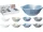 TÁL PORCELÁN NÉGYZET ALAKÚ:8X8X3CM KÖR ALAKÚ:7X7X3CM 4 FÉLE