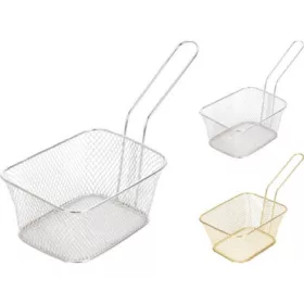   DRÓT KOSÁR FÜLLEL 23X11X13,5CM FÜL:12 CM 81G KÉT FÉLE SZÍN