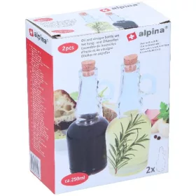 OLAJ / ECET KIÖNTŐ 2RÉSZES 250ML 7X18CM ÜVEG ALPINA