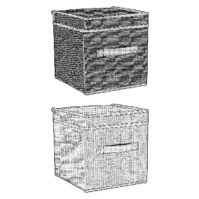 TÁROLÓ DOOBOZ FEDELES 25X25X25CM 2 SZÍNBEN ALPINA