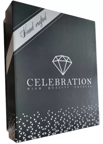 WHISKEY POHÁR 6DB-OS KRISTÁLYBERAKÁSSAL DÍSZÍTETT 300ML