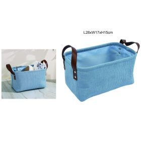 TÁROLÓKOSÁR BÁRSONY 28CMX17CMX15CM KÉK