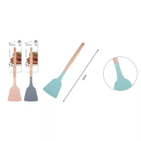 SPATULA SZILIKON + FA 32CM 3F. SZÍN