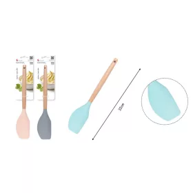SPATULA SZILIKON + FA 32CM 3F. SZÍN