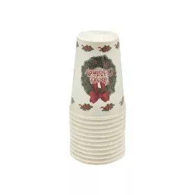 POHÁR PAPÍR KARÁCSONYI 12DB-OS 266ML
