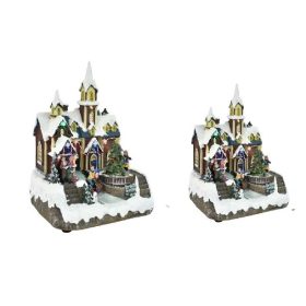 DÍSZ VÁROS KARÁCSONYI 25X14X18CM